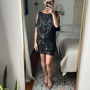 Aidan Mattox Dress Womens Size 4‎ Beaded Sequin